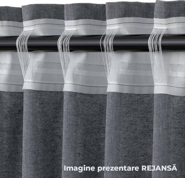Pachet PROMO: Set 2 Draperii cu Rejansă pentru bară + Lenjerie de pat DUBLU, cu 6 PIESE din FINET GROS (cod SDL-11)