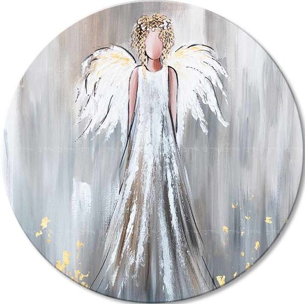 Picturi rotunde cu acrilic Tender Guardian - 60 cm