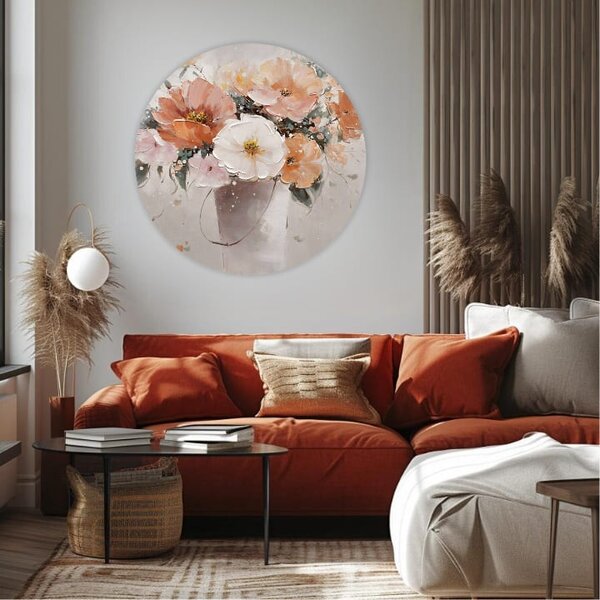 Picturi rotunde cu acrilic Silent Symphony - 60 cm