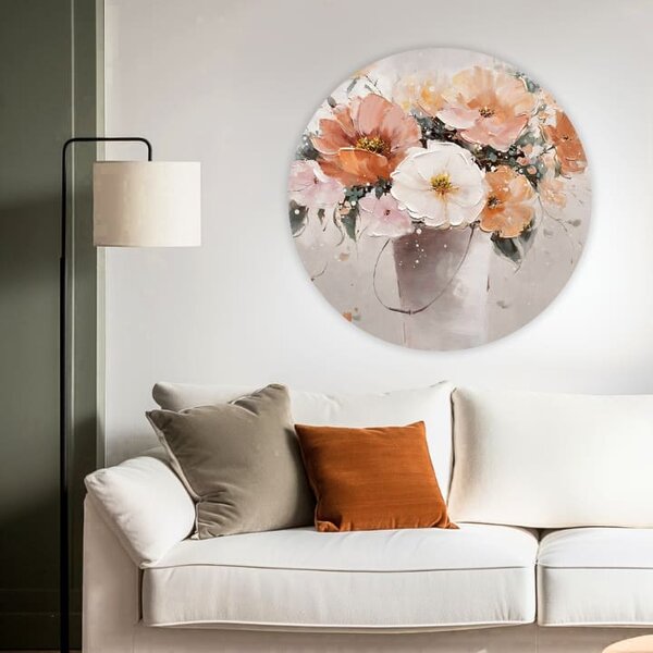 Picturi rotunde cu acrilic Silent Symphony - 60 cm