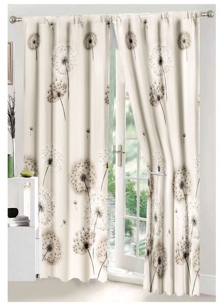 Pachet PROMO: Set 2 Draperii cu Rejansă pentru bară + Lenjerie de pat DUBLU, cu 6 PIESE din FINET GROS (cod SDL-19)