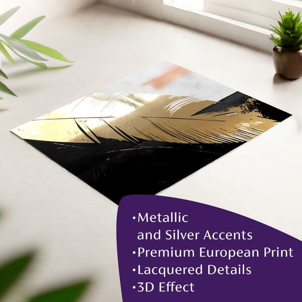 Poster de perete cu efect EXTRA - Aurora Plume - 40x60 cm