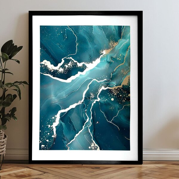 Poster de perete cu efect EXTRA - Marmură de mare - 40x60 cm