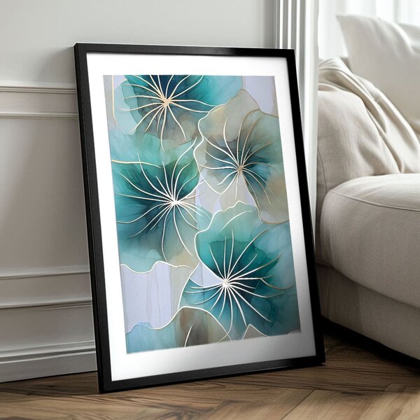 Poster de perete cu efect EXTRA - Floral Symphony - 40x60 cm