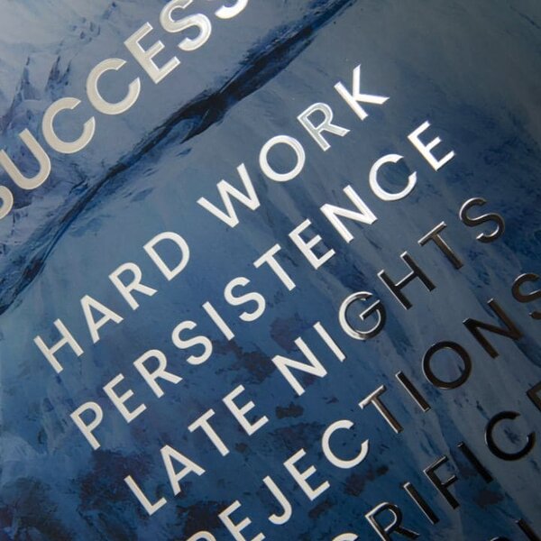 Poster de perete cu efect EXTRA - Icebergul succesului - 40x60 cm