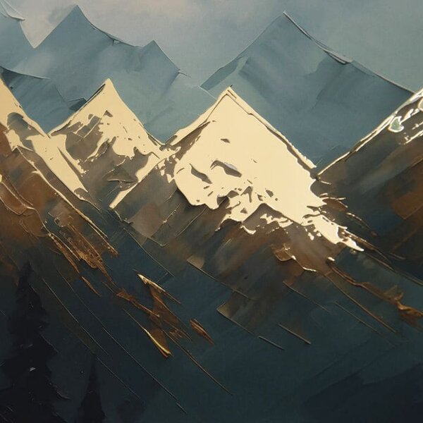 Poster de perete cu efect EXTRA - Mountain Majesty - 40x60 cm