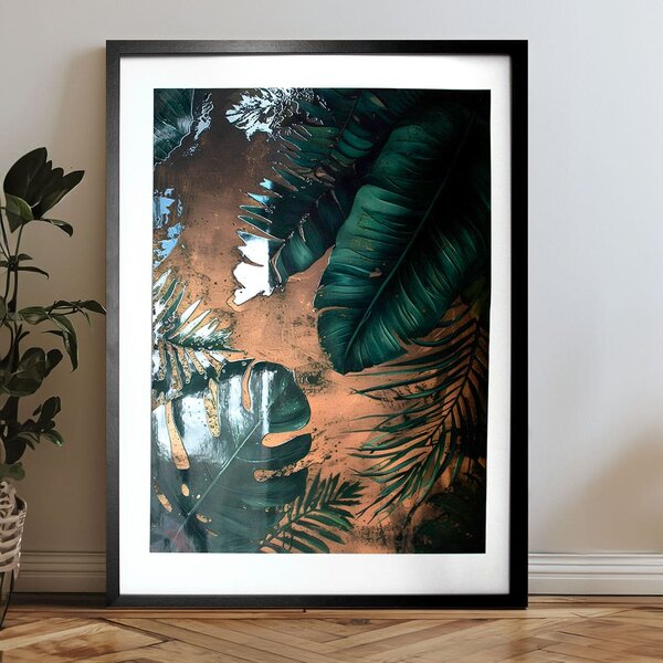 Poster de perete cu efect EXTRA - Midnight Jungle - 40x60 cm