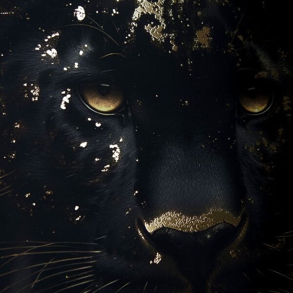 Poster de perete cu efect EXTRA - Pantera de Aur - 40x60 cm