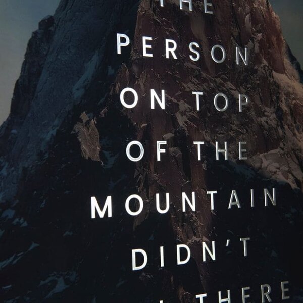 Poster de perete cu efect EXTRA - Peak Motivation - 40x60 cm