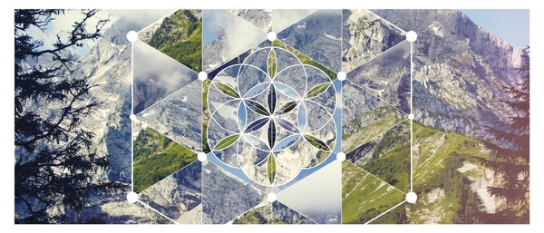 Tablou - Model geometric (120x50 cm)