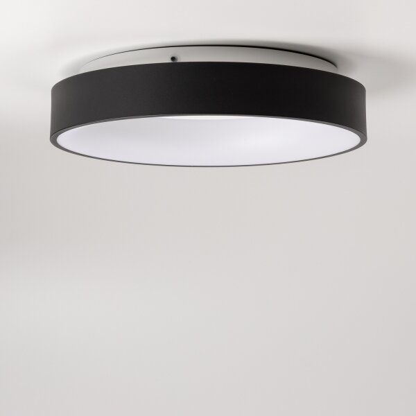 Brilagi - Lampă de tavan LED dimmabilă 40W/230V 3000-6500K neagră + telecomandă