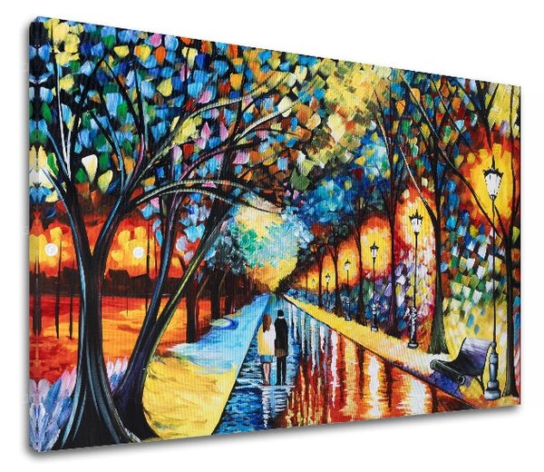 Reproducere pe pânză ORAȘ - 55x40 cm