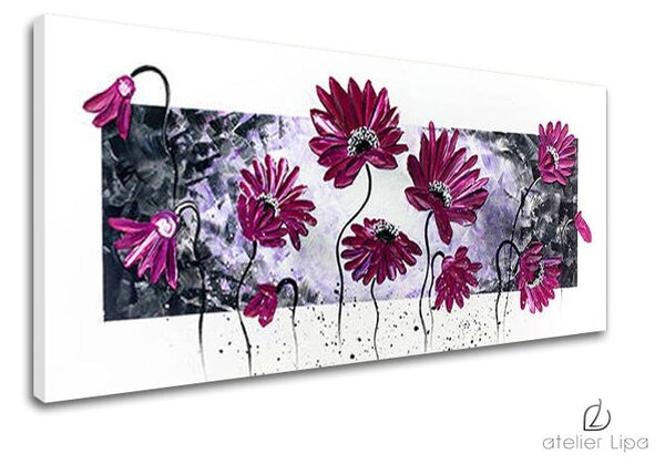 Reproducere pe pânză FLORI - 70x30 cm