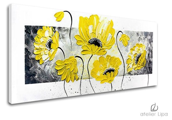 Reproducere pe pânză FLORI - 70x30 cm