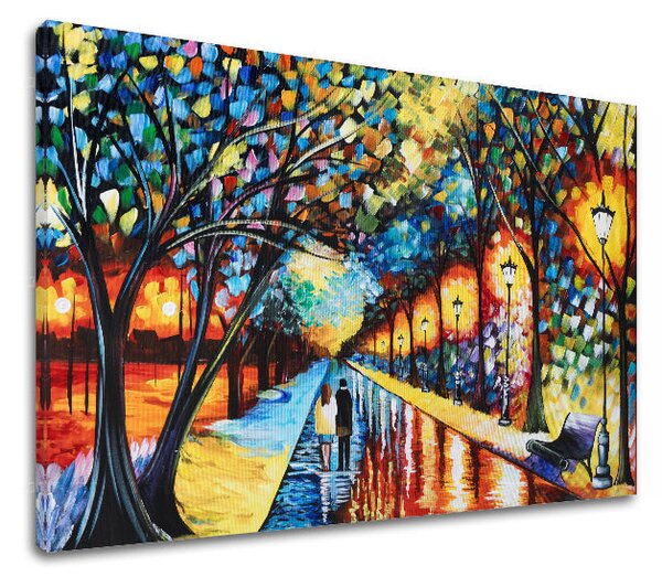 Reproducere pe pânză ORAȘ - 55x40 cm
