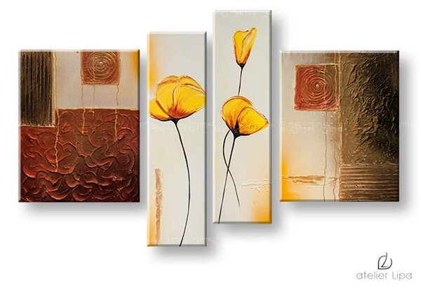 Reproducere pe pânză FLORI - 150x85 cm