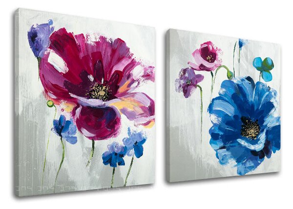 Reproducere pe pânză FLORI - 80x40 cm