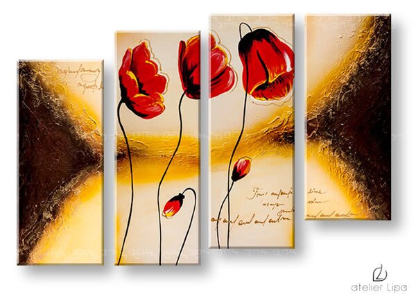 Reproducere pe pânză FLORI - 80x55 cm