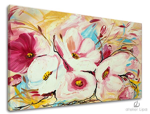 Reproducere pe pânză FLORI - 60x40 cm