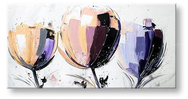 Reproducere pe pânză FLORI - 60x30 cm
