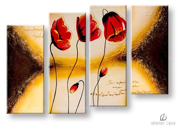 Reproducere pe pânză FLORI - 80x55 cm