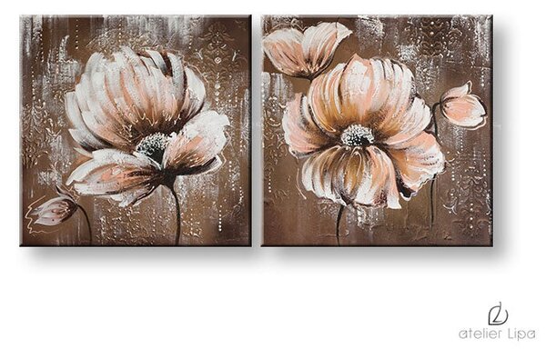 Reproducere pe pânză FLORI - 80x40 cm