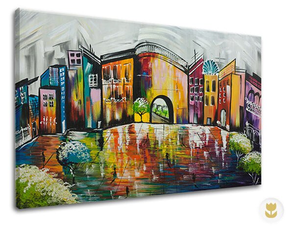 Reproducere pe pânză ORAȘ - 60x50 cm