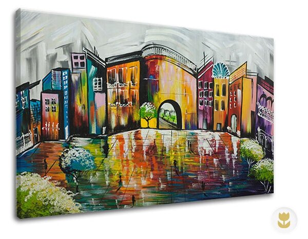 Reproducere pe pânză ORAȘ - 60x50 cm