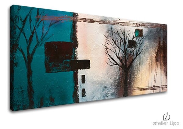 Reproducere pe pânză COPACI - 70x35 cm