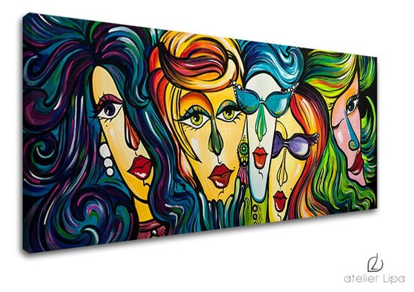 Reproducere pe pânză WOMEN - 70x30 cm