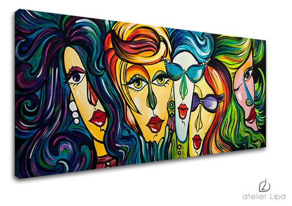Reproducere pe pânză WOMEN - 70x30 cm