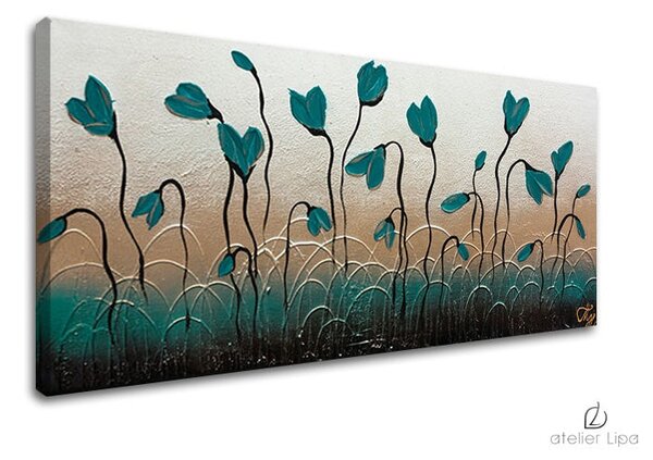 Reproduceri de autor pe canvas FLORI - 60x30 cm
