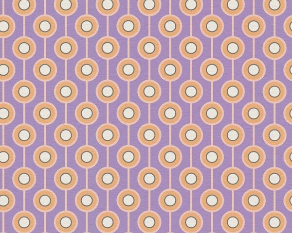 Tapet vlies pentru perete retro chic 39537-2