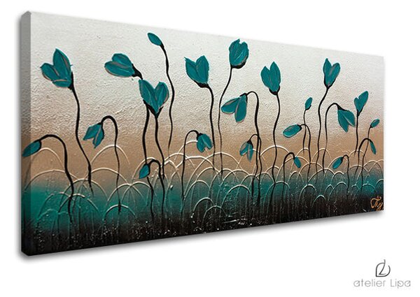 Reproduceri de autor pe canvas FLORI - 60x30 cm