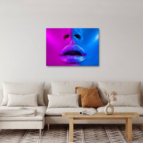 Tablou - Imaginea buzelor colorate (70x50 cm)
