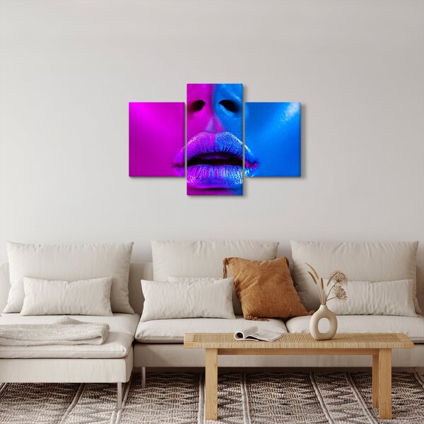 Tablou - Imaginea buzelor colorate (90x60 cm)