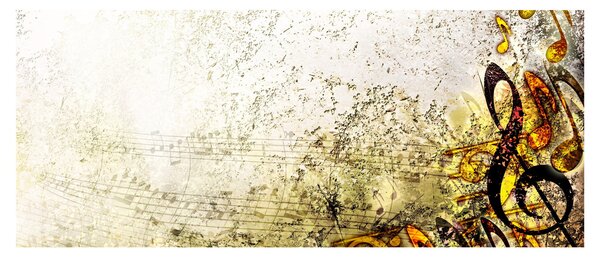 Tablou - Puterea muzicii (120x50 cm)