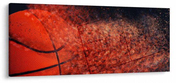 Tablou - Meci de baschet (120x50 cm)