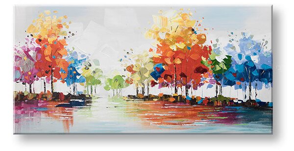 Tablou mural pictat ARBORI 1 parte YOBCWFTR026 - 140x70 cm - 140x70 cm - 140x70 cm