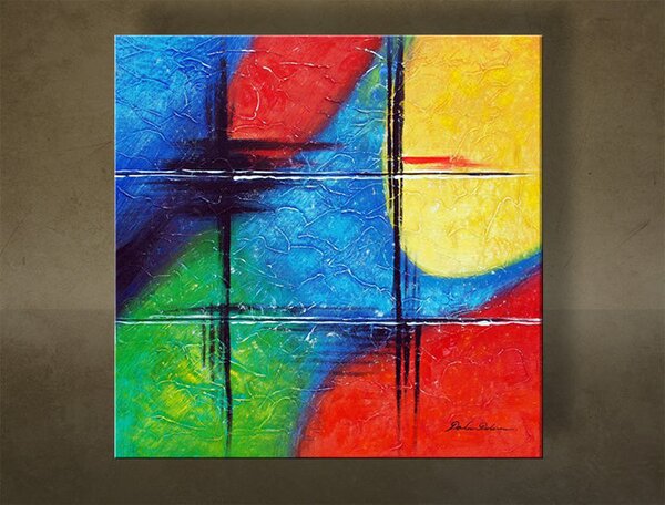 Tablou pictat manual ABSTRACT 1 parte