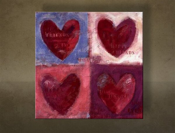 Tablou pictat manual LOVE 1 buc