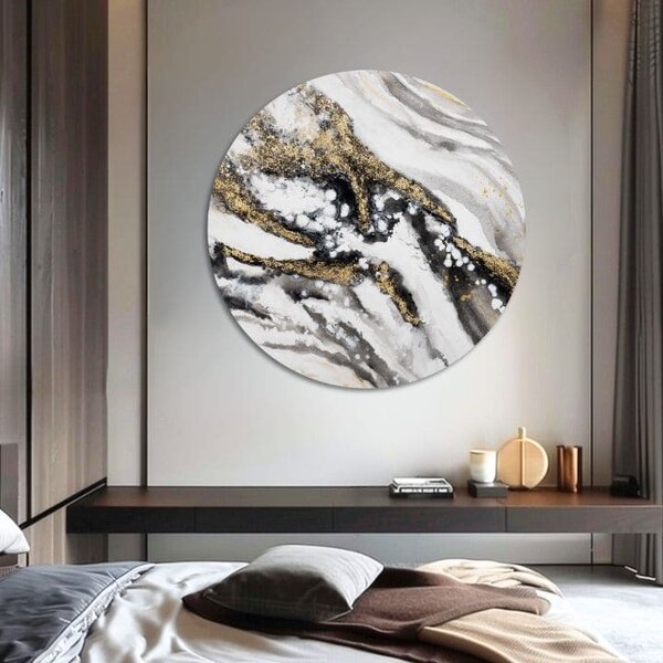 Tablou pictat rotund Povestea Pământului - 60 cm