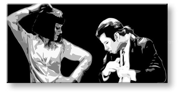 Tablou tipărit POP Art Pulp Fiction 1 parte pulp4 - 80x40 cm