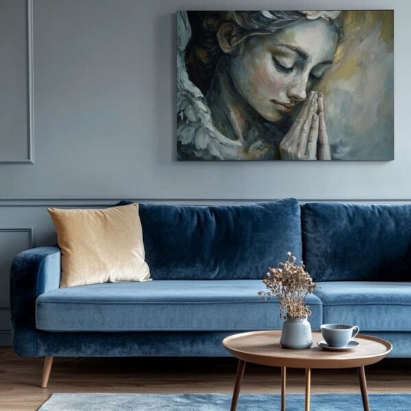 Tablouri cu îngeri Creaturi fragile | finisată de mâna artistului - 40x60 cm