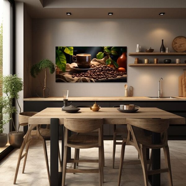 Tablouri de cafea pentru bucătărie Capodoperă Barista - 40x80 cm