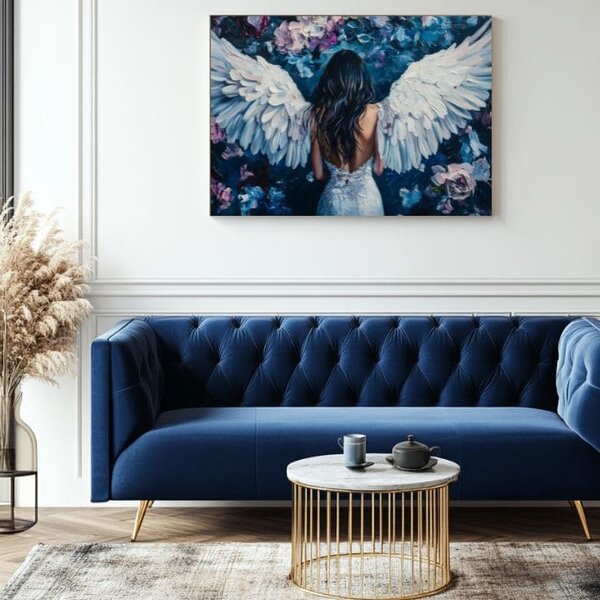 Tablouri cu îngeri Frumusețea din cer | finisată de mâna artistului - 40x60 cm