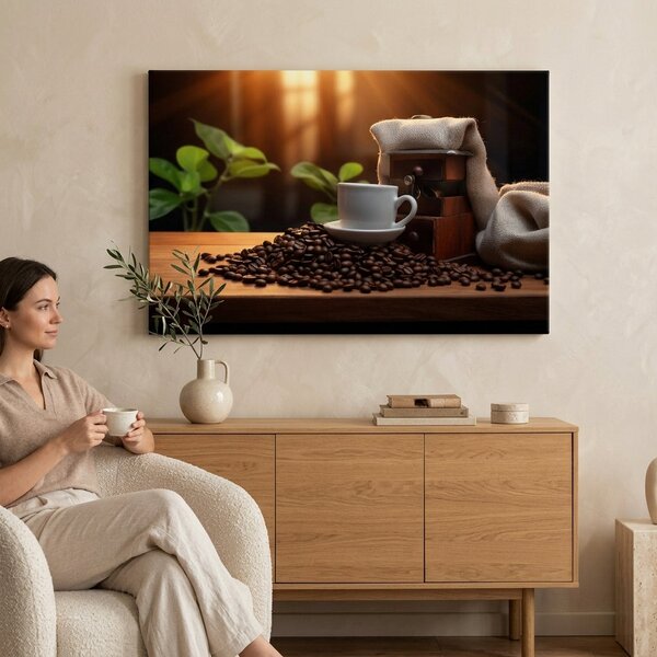 Tablouri de cafea pentru bucătărie Elegance Espressa - 40x60 cm