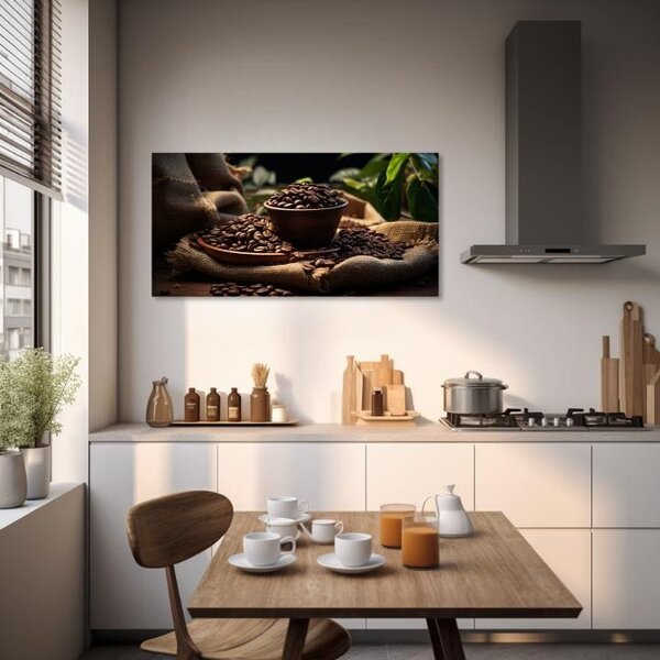 Tablouri de cafea pentru bucătărie Morning Arabica - 40x80 cm