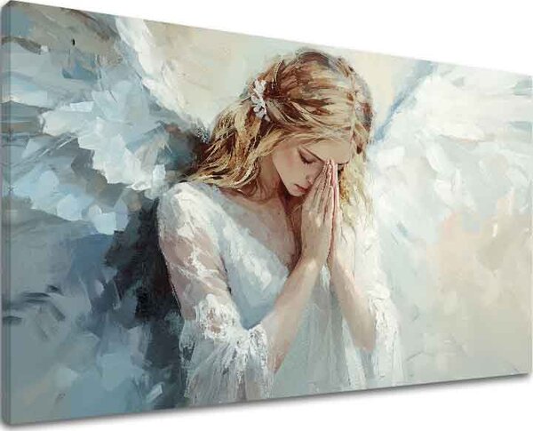 Tablouri de îngeri Atingere cerească | finisată de mâna artistului - 40x60 cm