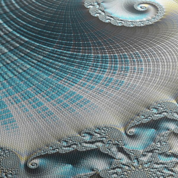 Tablou - Spirale texturate (cu ceas) (90x30 cm)